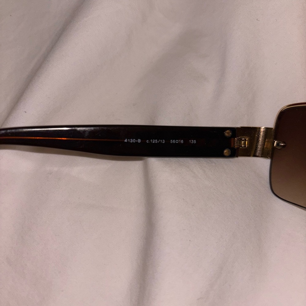 Chanel Vintage Brown and Gold Quilted Sunglasses - Picture 7 of 10